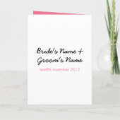 Invitation Fleurs simples rose Be My Bridesmaid Card (Dos)