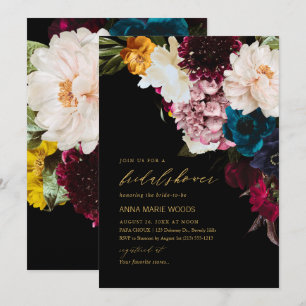 Invitation Fleurs Sombres de Mariage de PixDezines