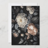 Invitation Fleurs sombres humeur douce 16 (Dos)