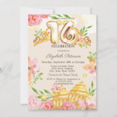 Invitation Fleurs Sucres Diamants Doux 16 (Devant)