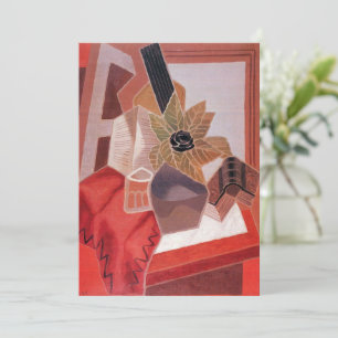Invitation Fleurs sur une table par Juan Gris, Cubisme vintag