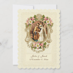 Invitation Fleurs traditionnelles de cerisiers en dentelle Vi