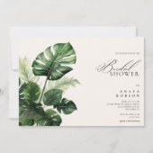 Invitation Fleurs tropicales colorées | Réception de mariage (Devant)