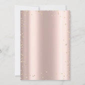 Invitation Fleurs tropicales Diamants Rose Or 100e anniversai (Dos)