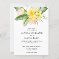 Fleurs tropicales Hawaii Beach Mariage romantique