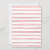 Invitation Fleurs tropicales roses Gold Unicorn fête d'annive (Dos)