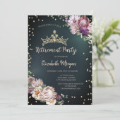 Invitation Fleurs tropicales Tiara Diamonds Retraite verte (Debout devant)
