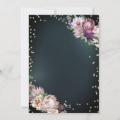 Invitation Fleurs tropicales Tiara Diamonds Vert 70e (Dos)