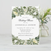 Invitation Fleurs vertes sauvages | WEDDING SHOWER FLEUR SAUV (Debout devant)