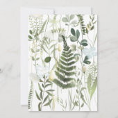 Invitation Fleurs vertes sauvages | WEDDING SHOWER FLEUR SAUV (Dos)