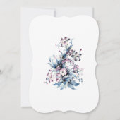 Invitation Fleurs victoriennes élégantes en style Artdeco (Dos)