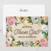 Invitation Fleurs Vintage | Fille des Fleurs (Devant / Derrière)