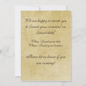 Invitation Fleurs vintages (Dos)