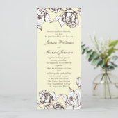 Invitation Fleurs Vintages (Debout devant)