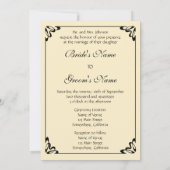Invitation Fleurs vintages, Camellias et Narcisse, Redoute (Dos)