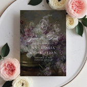 Invitation Fleurs vintages, mariage d'art