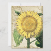 Invitation Fleurs vintages - Mariage de automne d'automne (Dos)