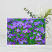 Invitation Fleurs Violettes (Debout devant)