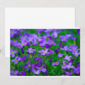 Invitation Fleurs Violettes (Devant / Derrière)