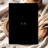 Invitation Fleurs violettes foncées Moody Mariage noir modern