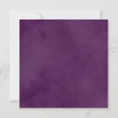 Invitation Fleurs violettes luxuriantes | Mariage romantique (Dos)