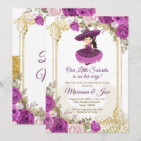 Fleurs violettes Mexicaine Fiesta Couple Douche
