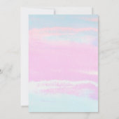 Invitation Fleurs violettes Peach Peach Rose Floral Confirmat (Dos)