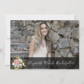 Invitation Fleurs vives Boho Floral Retraite Party Photo (Dos)