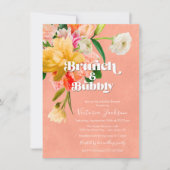 Invitation Fleurs vives et audacieuses Brunch floral (Devant)