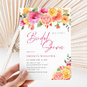 Invitation Fleurs vives Festives Fête des mariées d'agrumes f