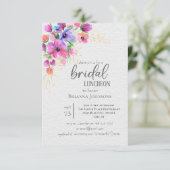 Invitation Fleurs vives Golden Greenery Bridal Brunch Invit (Debout devant)