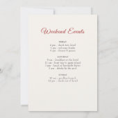 Invitation Fleurs Wild Marigold Foliage Bachelorette Party (Dos)