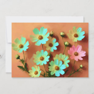 Invitation Fleurs Zinnia Elegans