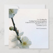 Invitation Flexibles de ressort/Mariage et tout temps Flexibi (Dos)