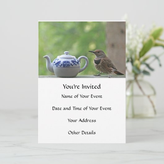 Invitation Flicker et Teapot (Debout devant)