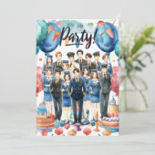 Invitation Flight attendants team Party  (Debout devant)