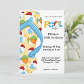 Invitation Flip Flop Pool Party (Debout devant)