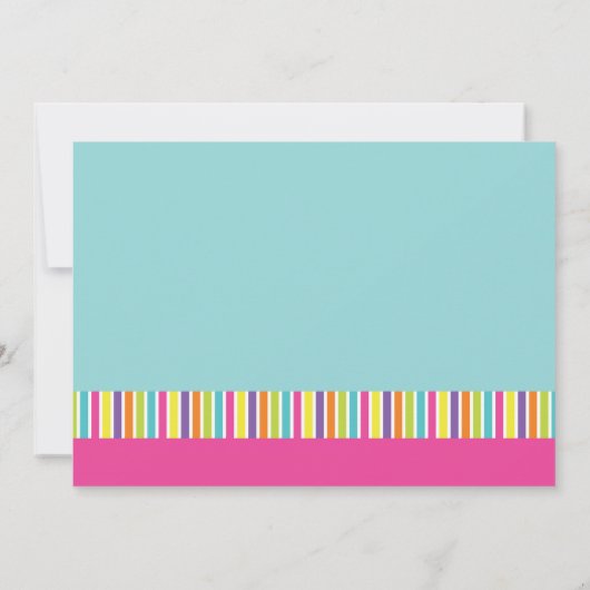 Invitation Flip Flop Splash Anniversaire Bash (Dos)