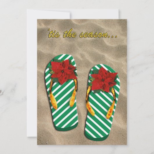 Invitation Flip Flops de la fête de Noël (Devant)