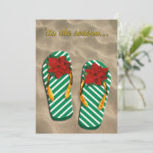 Invitation Flip Flops de la fête de Noël (Debout devant)