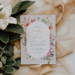 Invitation Flirt Floral Meadow | Mariage d'été<br><div class="desc">Bonjour l'été ! Inspirez votre mariage d'été avec une énergie vibrante et des éclats de couleurs audacieux avec cette palette de couleurs vives. Cette collection est la meilleure façon de mettre en valeur les magnifiques teintes que l'été apporte. Cette explosion chic de couleurs fleur sauvage crie mariage moderne. Ces couleurs...</div>