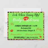 Invitation Flirty 50th Turning Cinquantième fête d'anniversai (Dos)