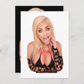 Invitation Flirty blonde Thunder_Cove (Devant / Derrière)