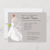 Invitation Flirty de Fête de la mariée de brume (Devant)