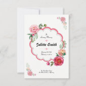 Invitation Floal Funeral Program Flyer (Devant)