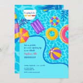 Invitation Floats de la piscine (Devant / Derrière)