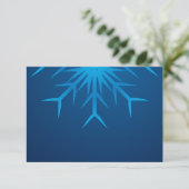 Invitation flocon de neige brillant (Debout devant)