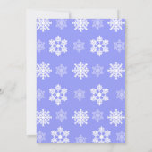 Invitation Flocon de neige congelé hiver Snowman Anniversaire (Dos)