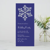 Invitation Flocon de neige cristal (Debout devant)