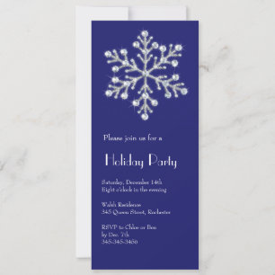 Invitation Flocon de neige cristal